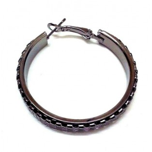 THE SHINY CIRCLE Hoop Earrings Jewelry Women Dangle Omega Back Classy Fashion 1